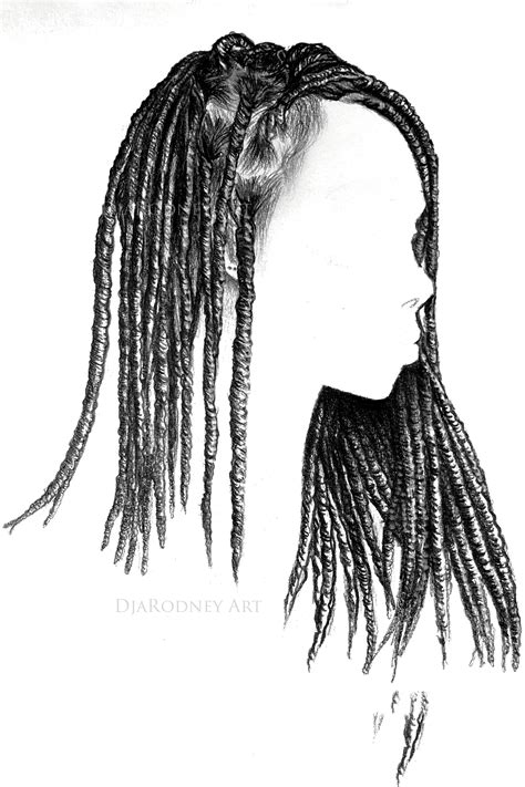 dreads drawing|how to draw a dreadlock.